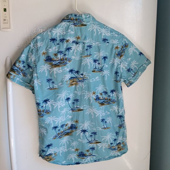 Nickel & Iron Men's size Medium Short Sleeve Button Down Collared Shirt C6 - Picture 4 of 4